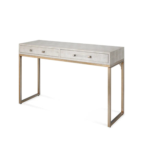 Shagreen Console - Ivory