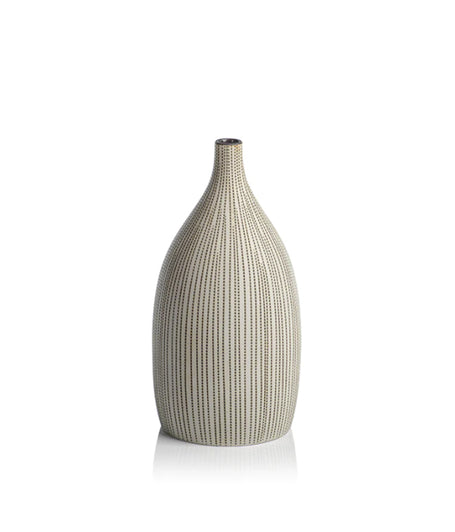 Striped Porcelain Vase